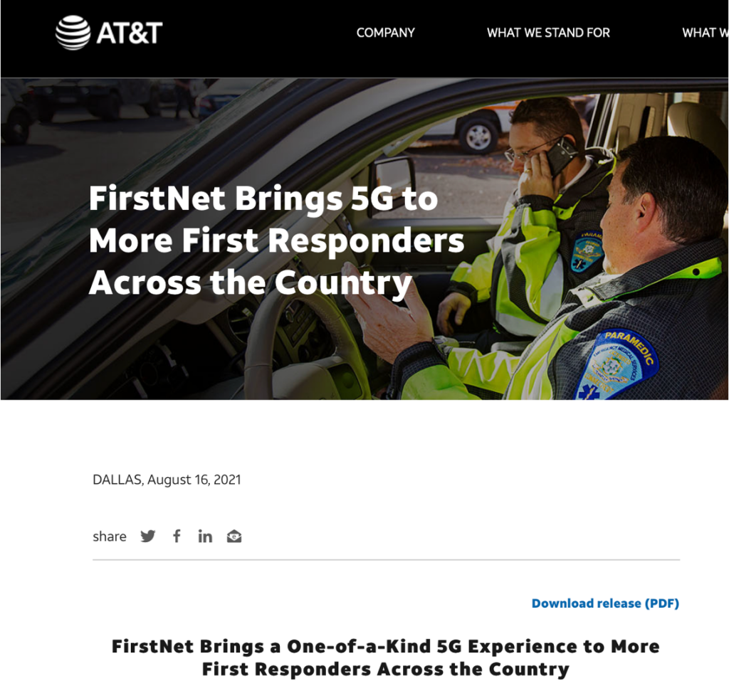 Cover Story image for FirstNet Brings 5G to More First Responders