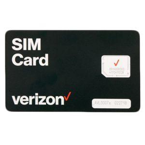 Verizon Commercial SIM Card LTE Black