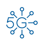 5G NR CBRS, C-Band, mmWave Technology Button Icon